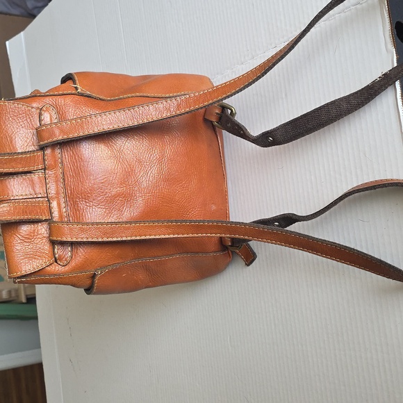 Patricia Nash Brown Leather Backpack Shoulder Bag - Picture 4 of 12
